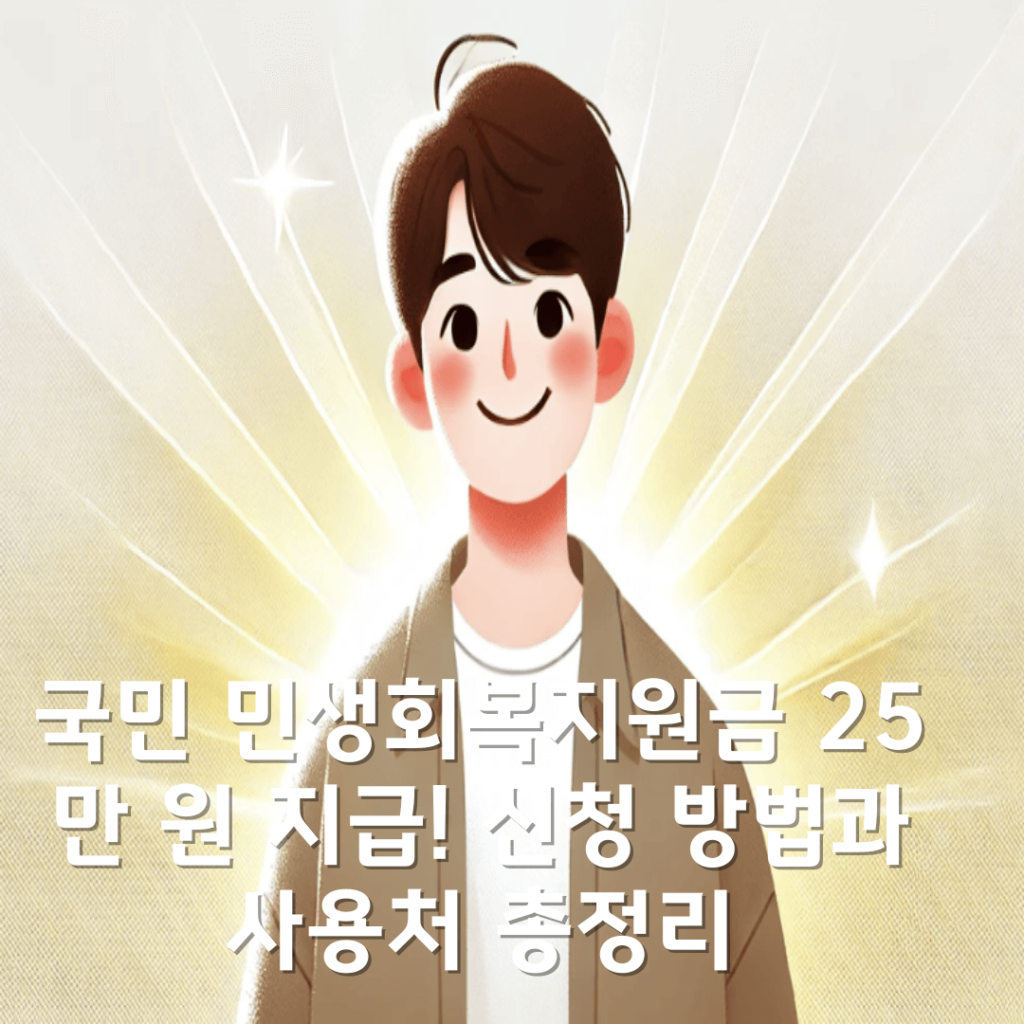 민생회복지원금 신청 방법